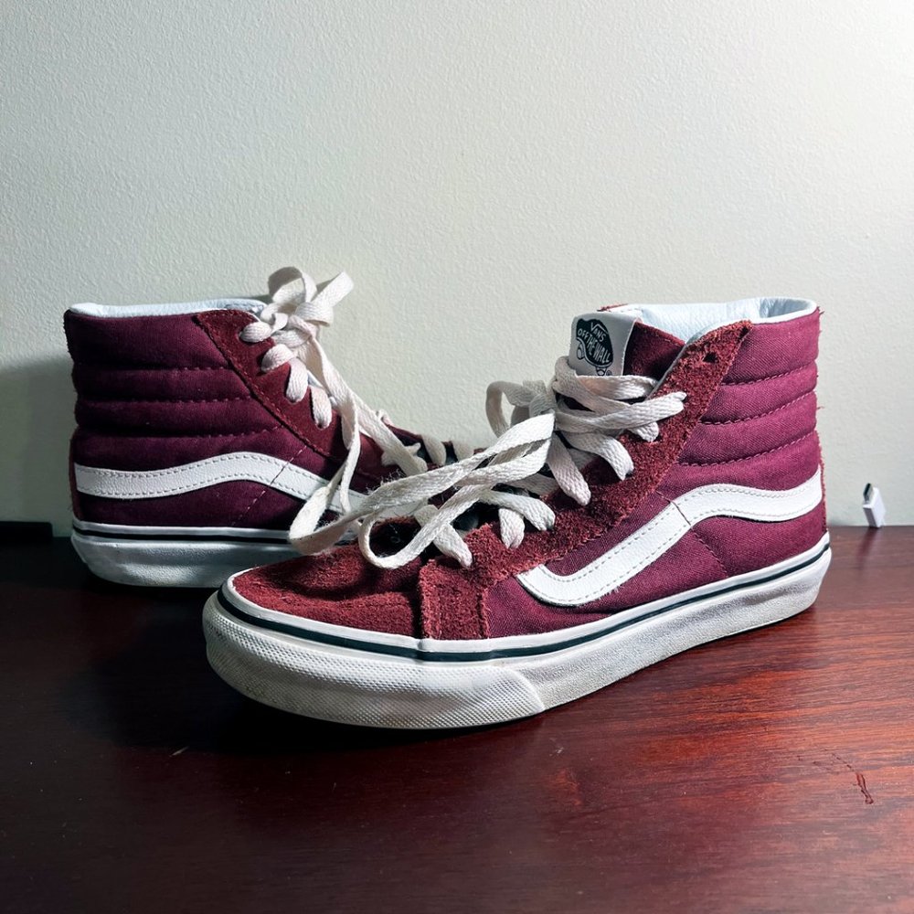SK8-HI MONOGRAM SHOE Color: Port Royale, Womens 6
